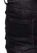 r.30 Spodnie męskie jeansowe CZARNE DELIKATNIE OCIEPLANE BATEL
