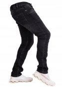 r.36 Spodnie męskie jeansowe CZARNE DELIKATNIE OCIEPLANE BATEL