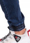 r.31 Spodnie męskie joggery jeansowe GRANAT bojówki LARIS