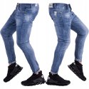 R.38 CARLO slimy jeans mankietY 7/8 GOŁE KOSTKI