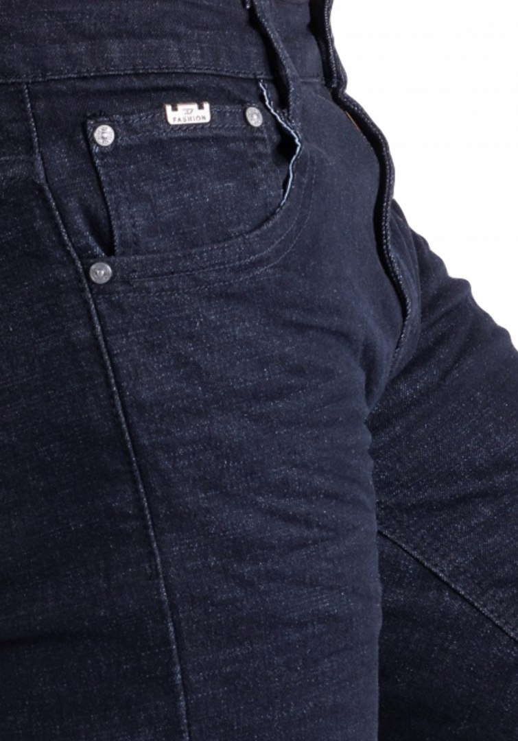 R 33 spodnie męskie jeansy slim granatowe