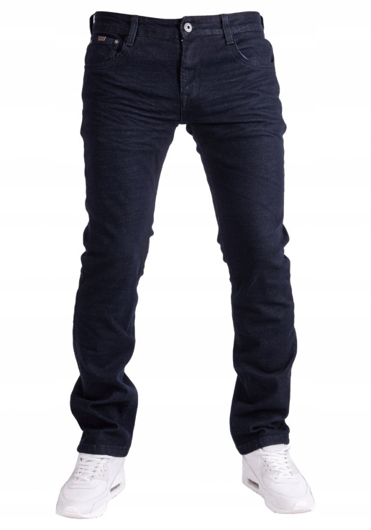 R 34 spodnie męskie jeansy slim granatowe