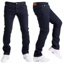 R 37 spodnie męskie jeansy slim granatowe