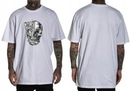 r.XL T-SHIRT koszulka męska BIAŁA czaszka ornament