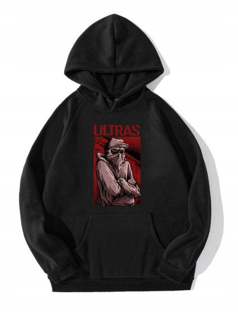 r.L Bluza DRESOWA z kapturem czarna ULTRAS