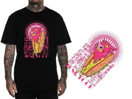 r.M T-SHIRT koszulka męska ŚWINIA HOT DOG