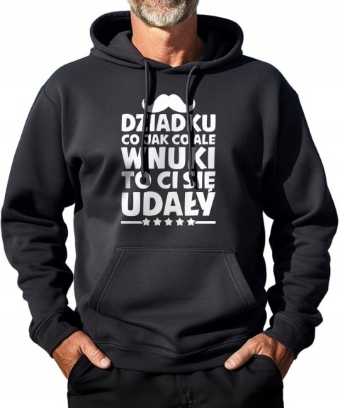 r.2XL Bluza DRESOWA z kapturem DZIADEK WNUKI CI SIĘ UDAŁY