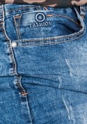 PAS 80 CM *krótkie jeansowe mankiet R.29