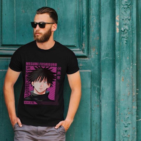 Koszulka męska czarna z nadrukiem " ANIME Jujutsu Kaisen"