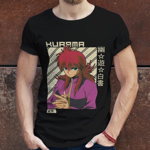 Koszulka męska czarna z nadrukiem " ANIME Yu Yu Hakusho"