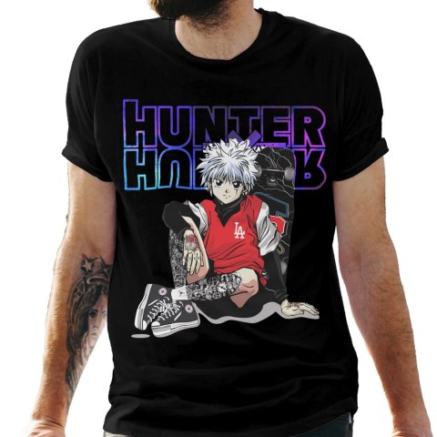 Koszulka męska czarna z nadrukiem " ANIME Hunter X Hunter"