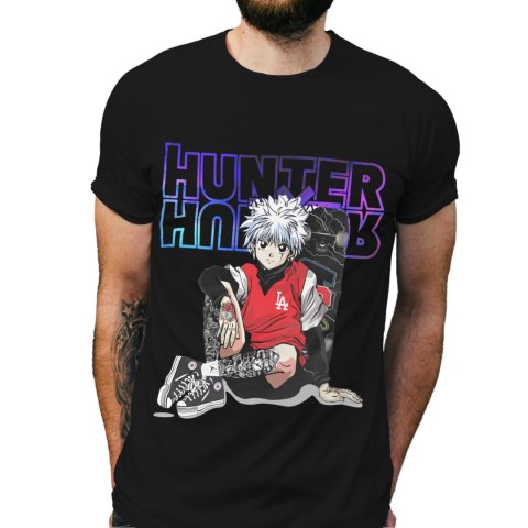 Koszulka męska czarna z nadrukiem " ANIME Hunter X Hunter"