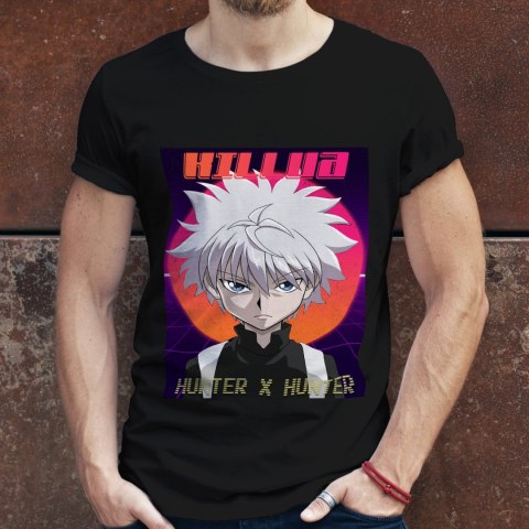 Koszulka męska czarna z nadrukiem " ANIME Hunter X Hunter"