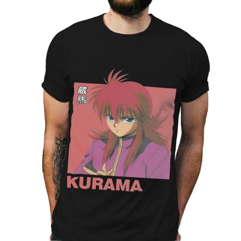 Koszulka męska czarna z nadrukiem " ANIME Yu Yu Hakusho"