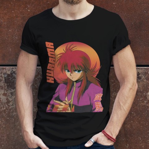 Koszulka męska czarna z nadrukiem " ANIME Yu Yu Hakusho"