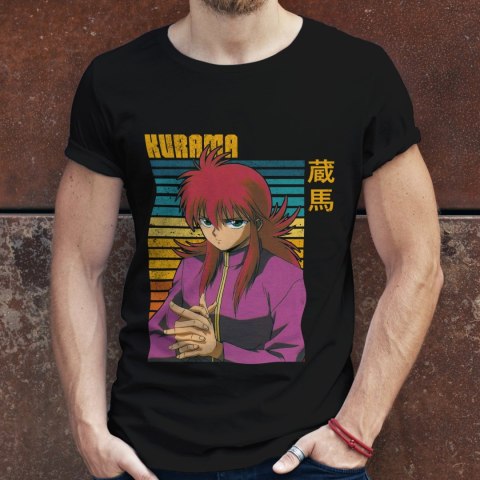 Koszulka męska czarna z nadrukiem " ANIME Yu Yu Hakusho"