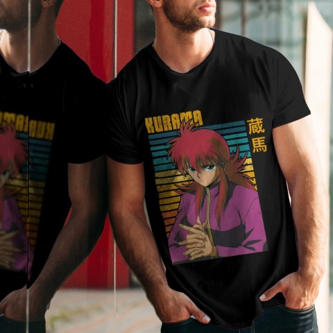 Koszulka męska czarna z nadrukiem " ANIME Yu Yu Hakusho"