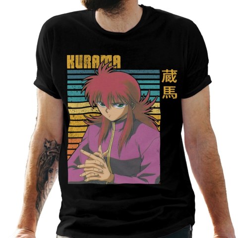 Koszulka męska czarna z nadrukiem " ANIME Yu Yu Hakusho"