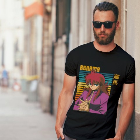 Koszulka męska czarna z nadrukiem " ANIME Yu Yu Hakusho"