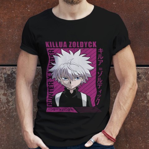 Koszulka męska czarna z nadrukiem " ANIME Hunter X Hunter"