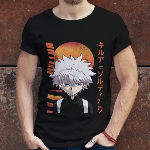 Koszulka męska czarna z nadrukiem " ANIME Hunter X Hunter"