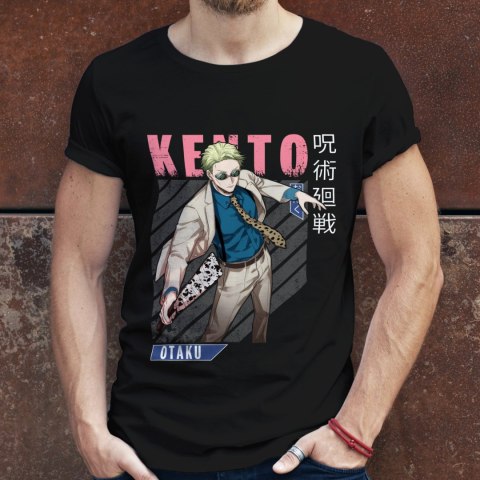 Koszulka męska czarna z nadrukiem " ANIME Kento Nanami"