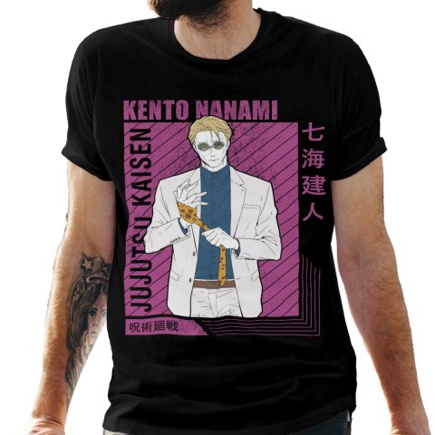 Koszulka męska czarna z nadrukiem " ANIME Kento Nanami"