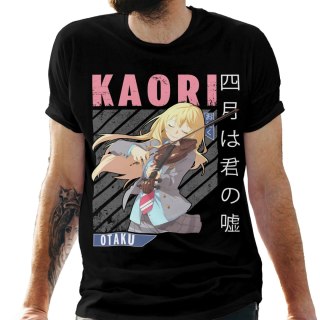 Koszulka męska czarna z nadrukiem " ANIME Kaori"