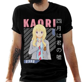 Koszulka męska czarna z nadrukiem " ANIME Kaori"