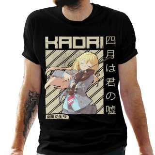 Koszulka męska czarna z nadrukiem " ANIME Kaori"