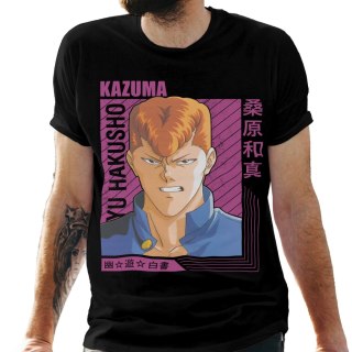 Koszulka męska czarna z nadrukiem " ANIME Kazuma"