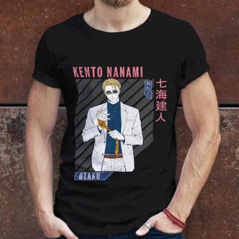 Koszulka męska czarna z nadrukiem " ANIME Kento Nanami"