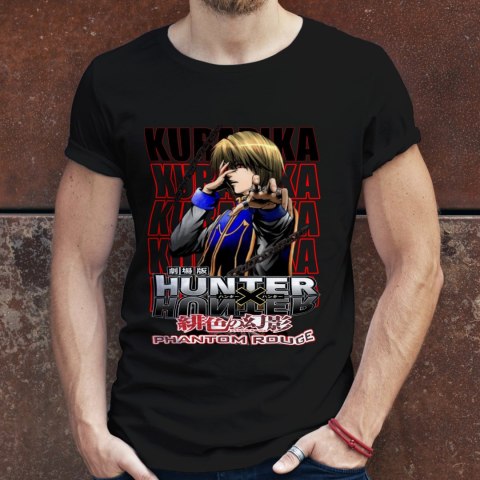 Koszulka męska czarna z nadrukiem " ANIME Hunter X Hunter"