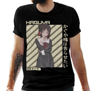 Koszulka męska czarna z nadrukiem " ANIME Kaguya"