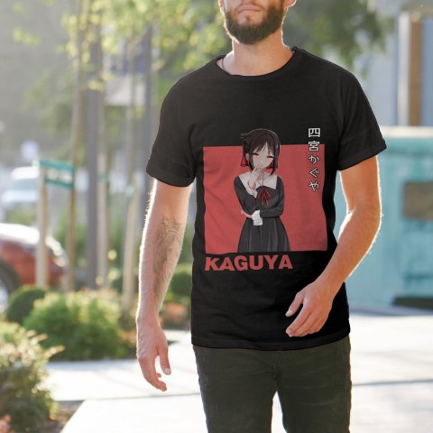 Koszulka męska czarna z nadrukiem " ANIME Kaguya"