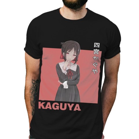 Koszulka męska czarna z nadrukiem " ANIME Kaguya"