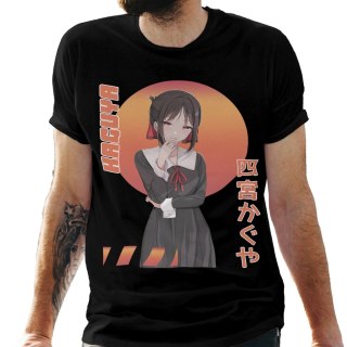 Koszulka męska czarna z nadrukiem " ANIME Kaguya"