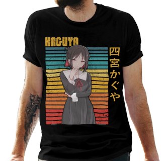 Koszulka męska czarna z nadrukiem " ANIME Kaguya"