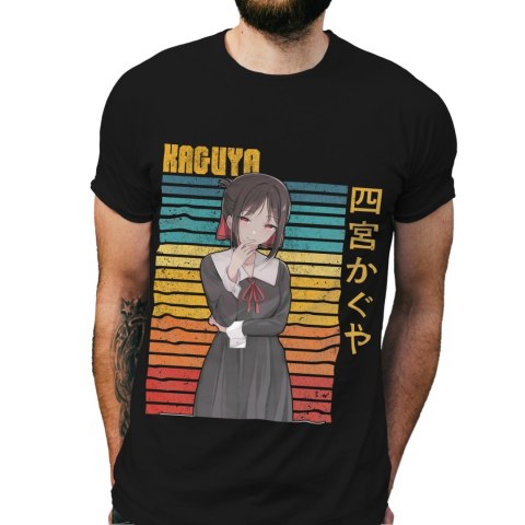 Koszulka męska czarna z nadrukiem " ANIME Kaguya"