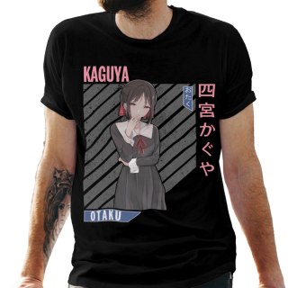 Koszulka męska czarna z nadrukiem " ANIME Kaguya"