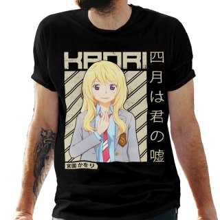 Koszulka męska czarna z nadrukiem " ANIME Kaori"