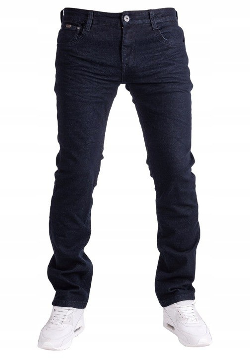 R 35 spodnie męskie jeansy slim granatowe