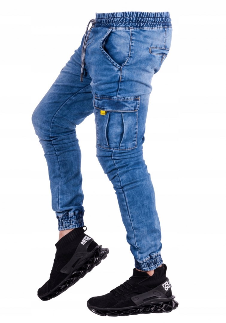 R.29 Dario joggery jeansowe niebieskie bojówki