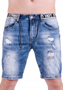 R.30 CRISPINO krótkie jeans spodenki