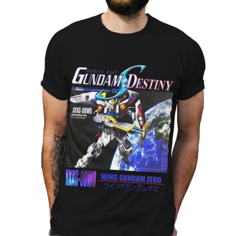 Koszulka męska czarna z nadrukiem " ANIME Dundam Destiny"