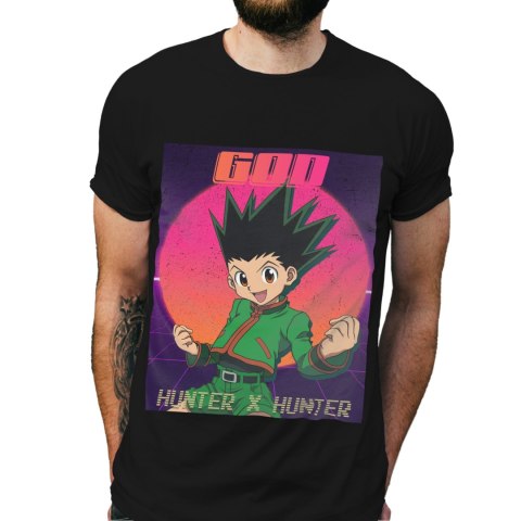 Koszulka męska czarna z nadrukiem " ANIME Hunter X Hunter"