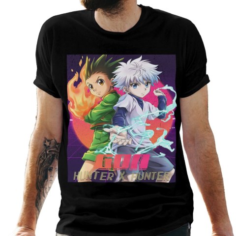 Koszulka męska czarna z nadrukiem " ANIME Hunter X Hunter"