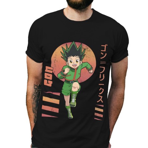 Koszulka męska czarna z nadrukiem " ANIME Hunter X Hunter"