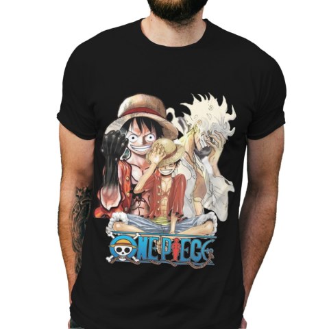 Koszulka męska czarna z nadrukiem " ANIME One Piece"