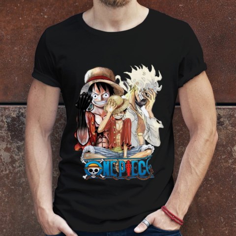 Koszulka męska czarna z nadrukiem " ANIME One Piece"